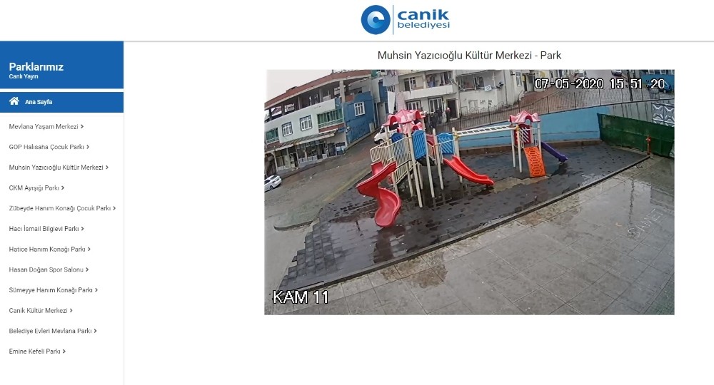 Canik’te parklar 7/24 izleniyor 
