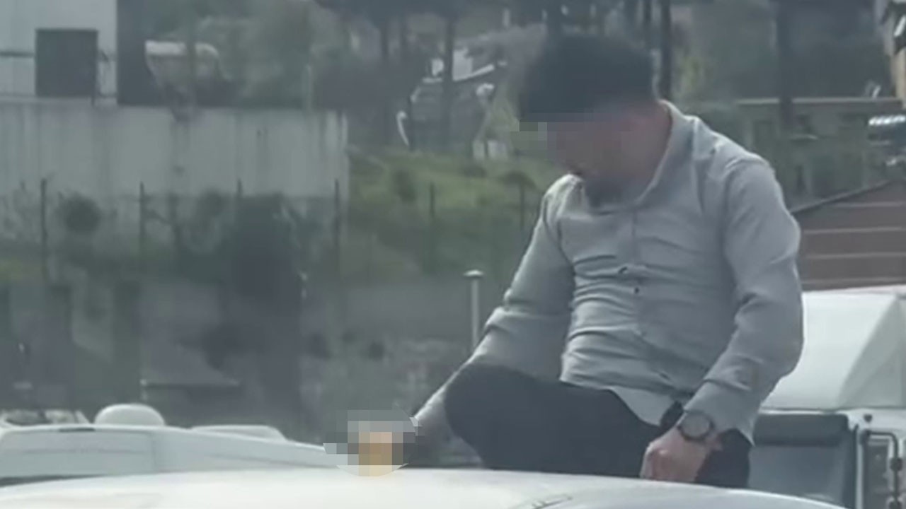 Canını böyle hiçe saydı! Trafikte akılalmaz görüntü