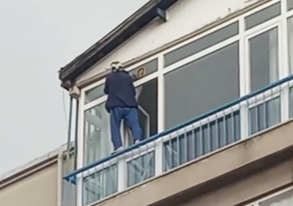 Canını böyle yok saydı! O anlar saniye saniye kaydedildi