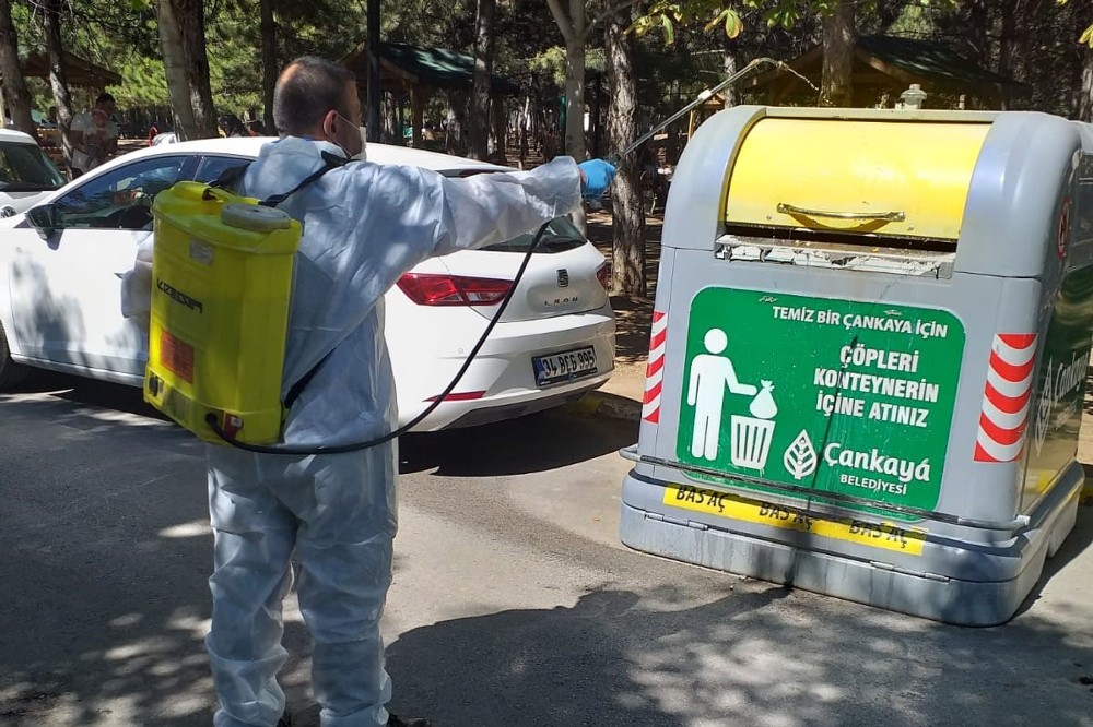 Çankaya Belediyesi 195 bin hektar alanı ilaçladı 