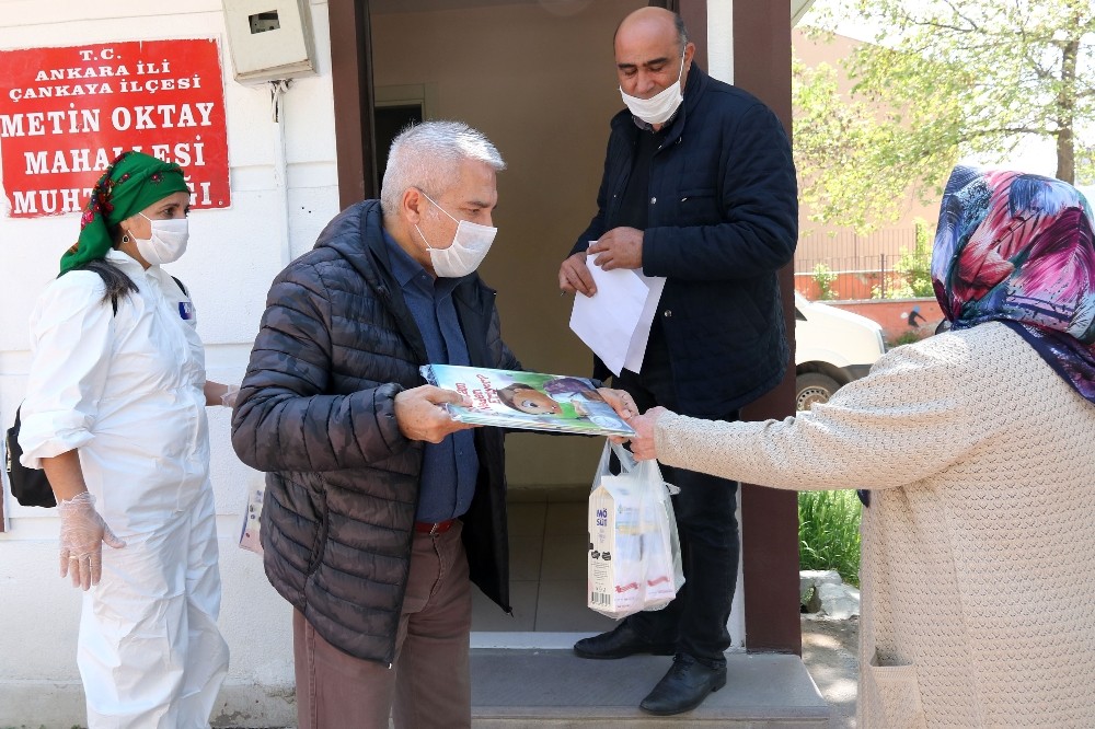 Çankaya Belediyesinden çocuklara süt dağıtımı 