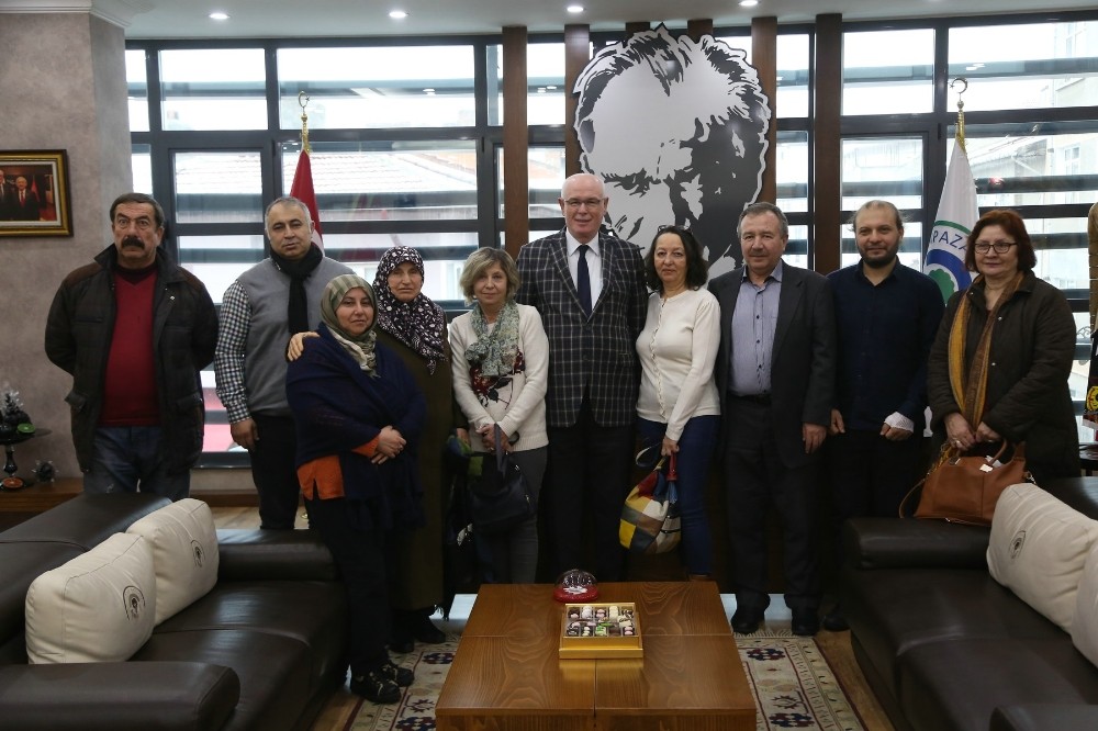 Çankaya Mahalle Meclisi üyelerinden Başkan Kazım Kurt’a ziyaret 