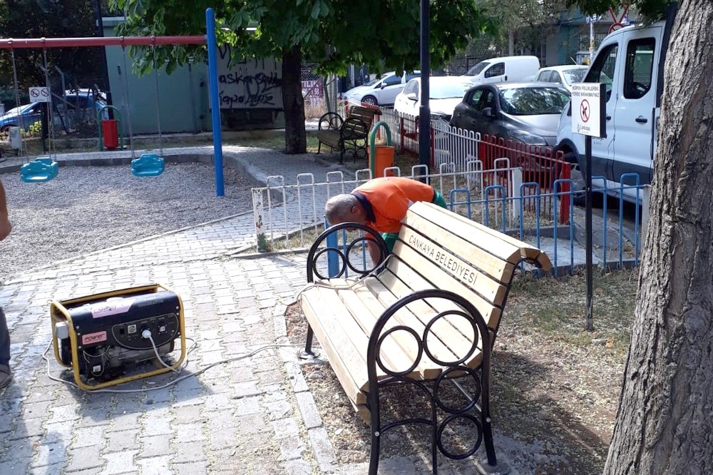 Çankaya parkları yenileniyor 