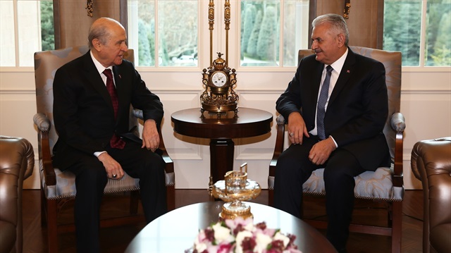 Çankaya'da Yıldırım-Bahçeli toplantısı