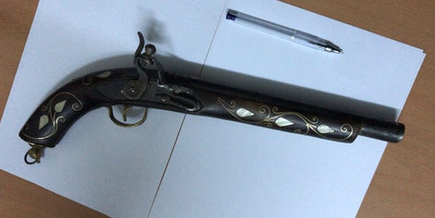 Çankırı'da 170 yıllık tüfek ele geçirildi