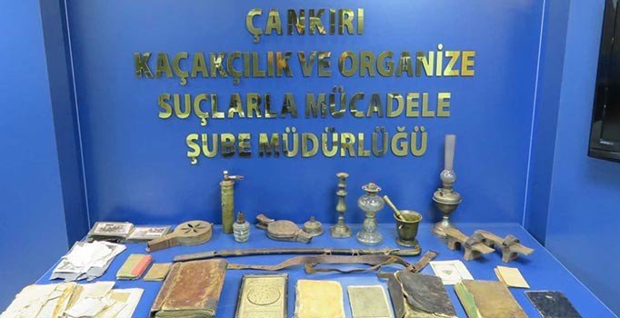 Çankırı'da tarihi eser operasyonu 1 gözaltı