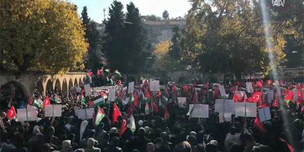 CANLI - ABD'nin Kudüs kararı protesto ediliyor