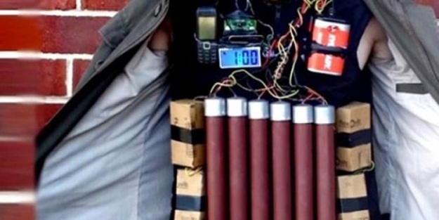 Canlı bomba yakalandı