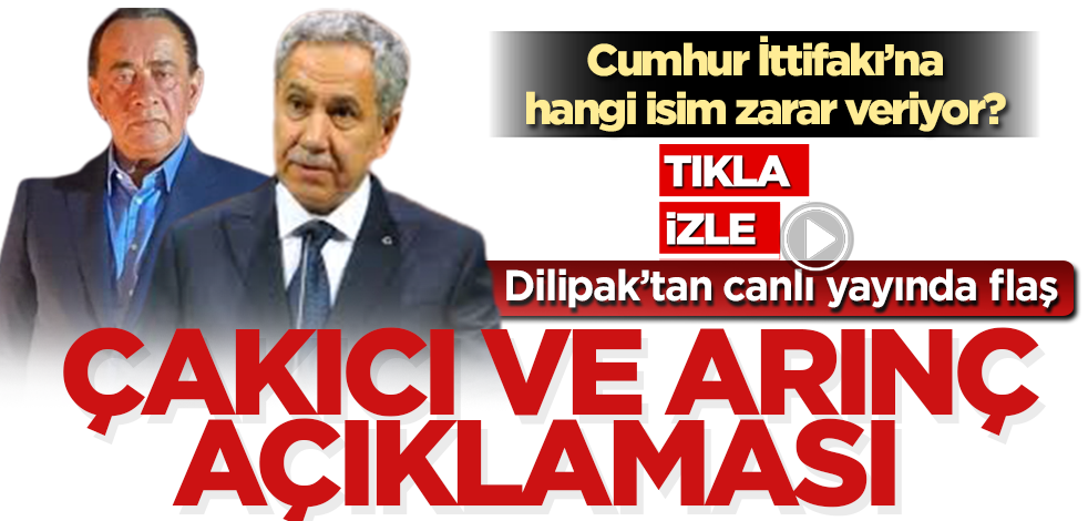CANLI YAYIN! Dilipak’tan flaş Alaattin Çakıcı ve Bülent Arınç açıklaması