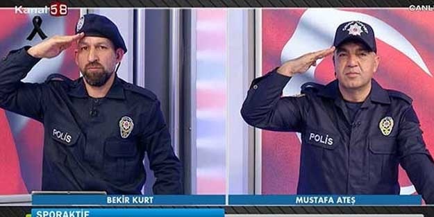 Canlı yayına böyle çıktılar!