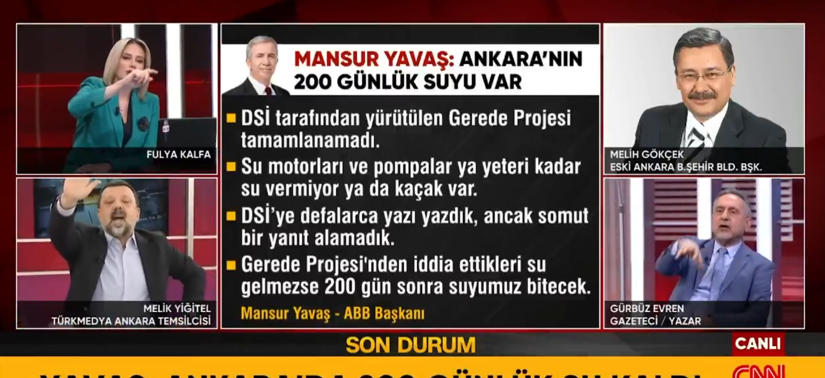 Canlı yayında birbirine girdiler! Ankara’nın derdi stüdyoyu gerdi