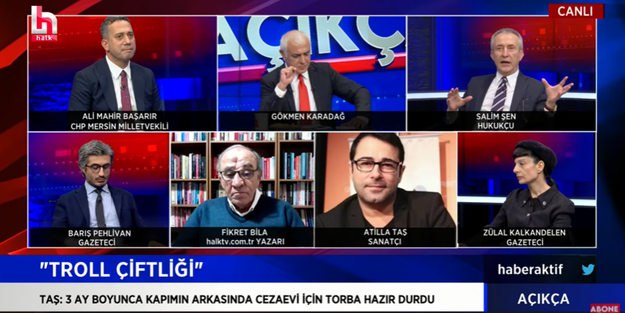 Canlı yayında FETÖ mahkumlarını sırıtarak dinleyen Barış Pehlivan'a bak!