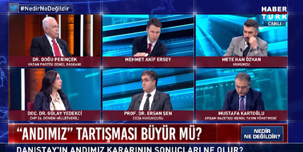 Canlı yayında ihanet tartışması