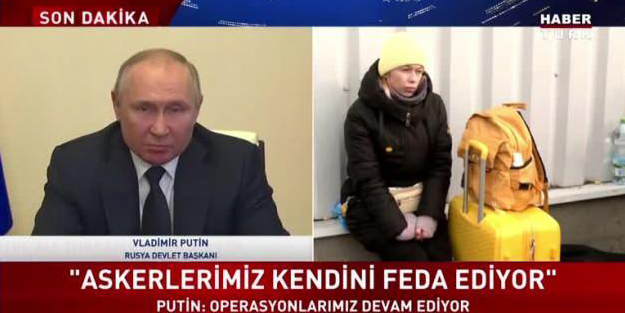 Canlı yayında konuşan Putin'den dikkat çeken hareket!