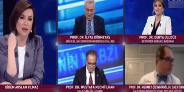 Canlı yayında koronavirüs kavgası! Prof. Dr. Mehmet Çilingiroğlu yayını terk etti