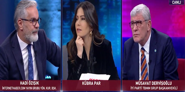 Canlı yayında parmak sallama gerilimi