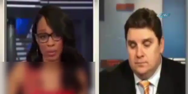 Canlı yayında uyuya kaldı