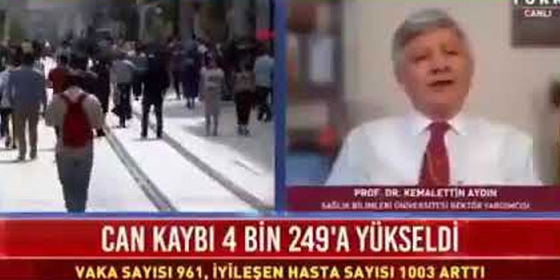 Canlı yayınında yellenme sesi