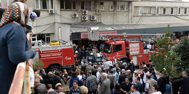 Hastanede yangın çıktı