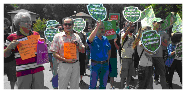 Çapulcular ormanda kampa giriyor