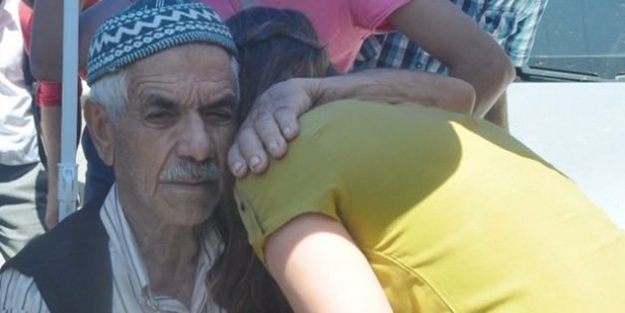 Çarptığı adama sarılarak ağladı