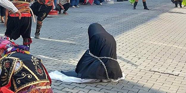 'Çarşaflı kadın' rezaletinde yeni gelişme! Edremit Belediyesi inkar etti, ÇYDD yalanladı