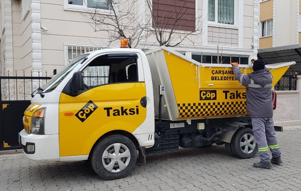 Çarşamba’da “çöp taksi” uygulaması başladı 