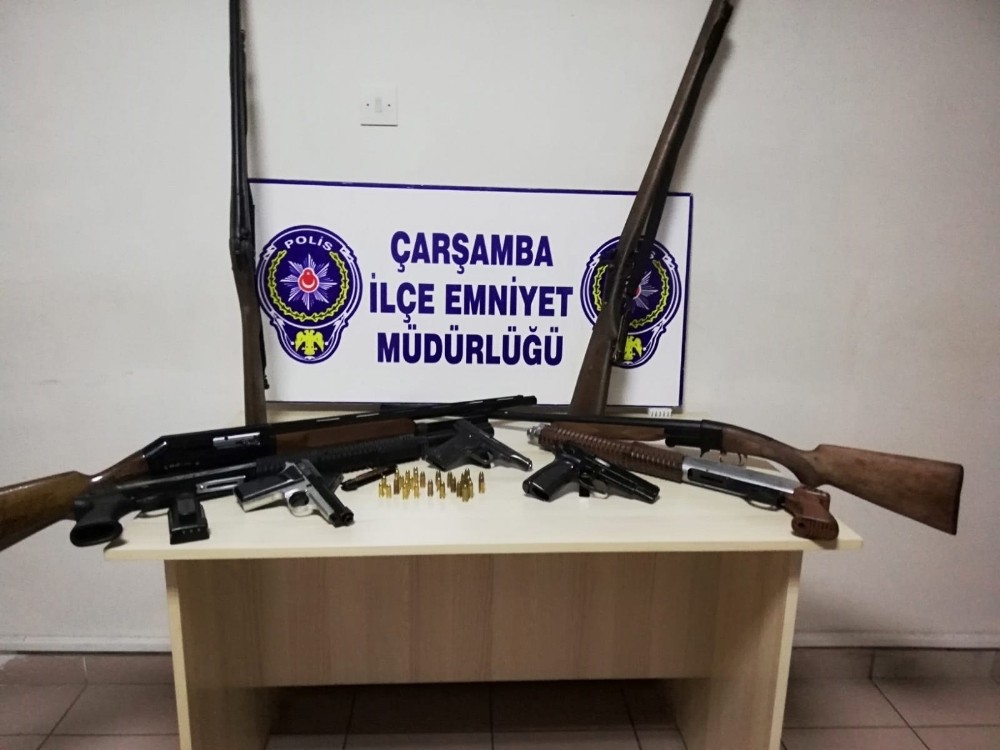 Çarşamba’da ‘ruhsatız silah’ operasyonu: 1 gözaltı 