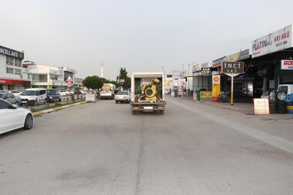 Çarşı Yapı ve Küçük Sanayi Sitesi dezenfekte edildi 