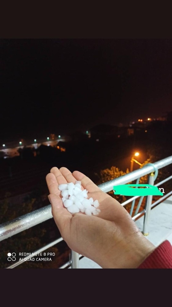 Çatalzeytin’e dolu yağdı 