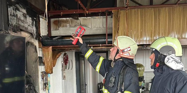 Çatıdaki yangın korkuttu