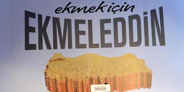 Çatının sloganı: Ekmek için Ekmeleddin