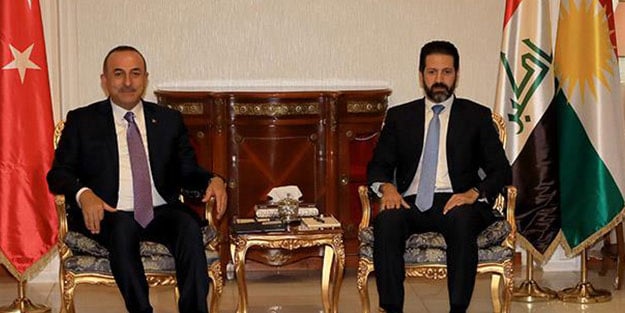 Çavuşoğlu, IKBY Başbakan Yardımcısı Kubat Talabani ile bir araya geldi