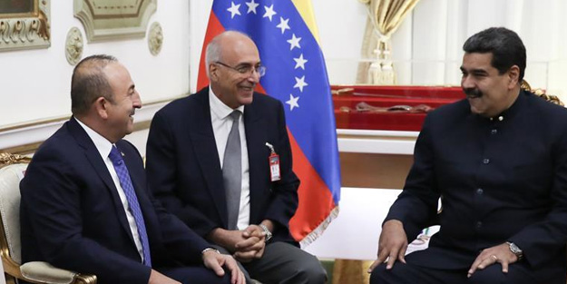 Çavuşoğlu-Maduro görüşmesine Diriliş Ertuğrul damga vurdu