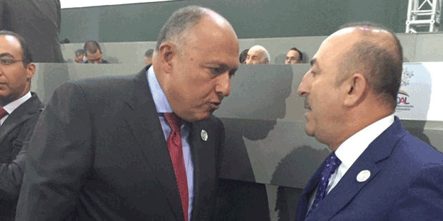 Çavuşoğlu ve Mısır Dışişleri Bakanları ile görüştü