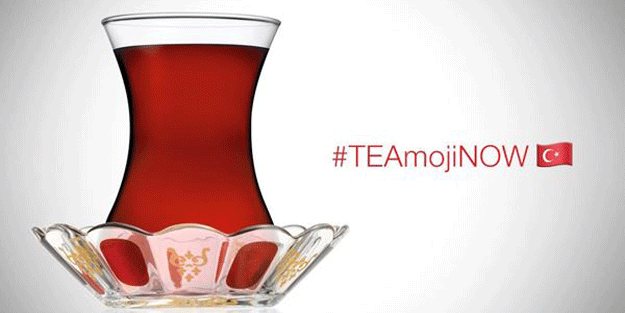 Çaya olan ilgiye emojili destek