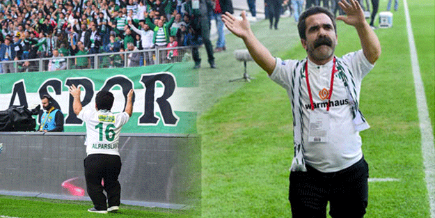 Çaycı Hüseyin tribünleri böyle coşturdu