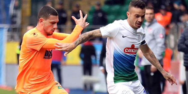 Çaykur Rizespor-Aytemiz Alanyaspor maçında kardeş payı