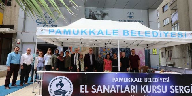 Pamukkale’de el sanatları sergisi