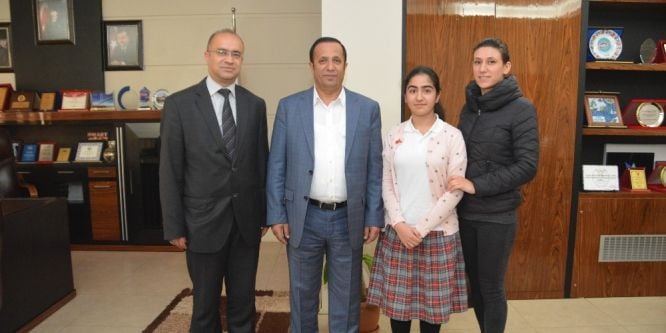 Başkan Toltar’dan TEOG birincisine ödül