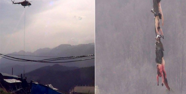 Çeçen mücahitleri katlederek sarkıttılar!