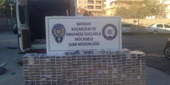 58 bin TL değerinde kaçak sigara ele geçirildi