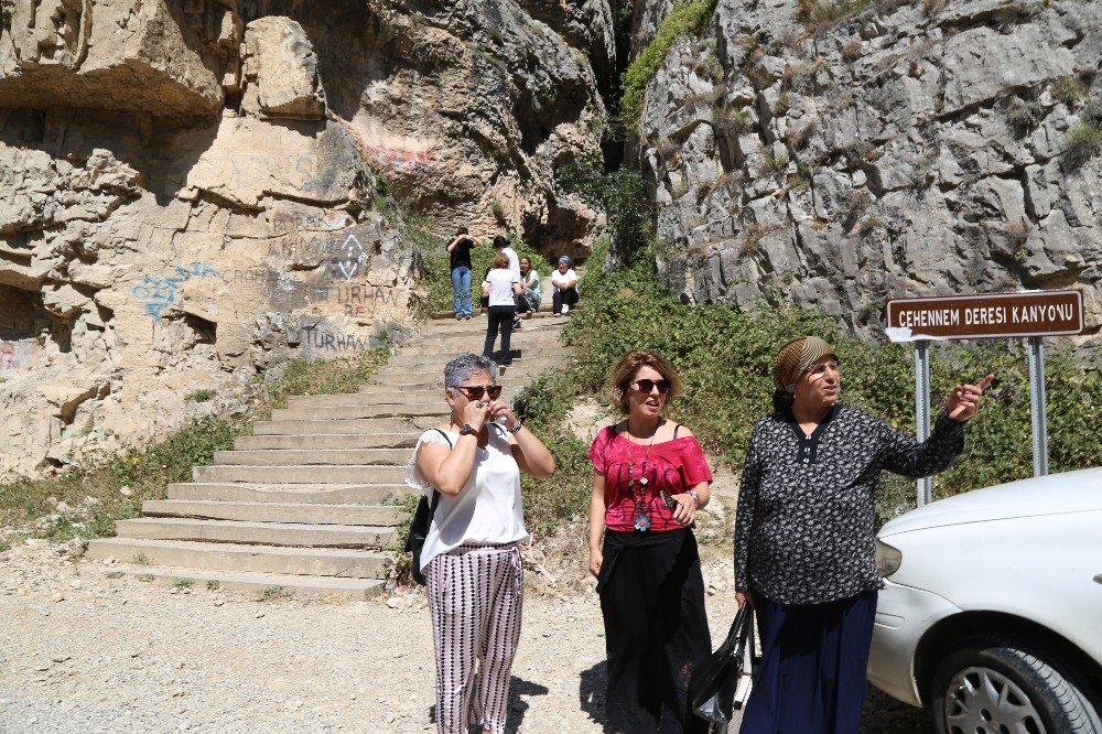 Cehennem Deresi Kanyonu bayramda ziyaretçi akınına uğradı 