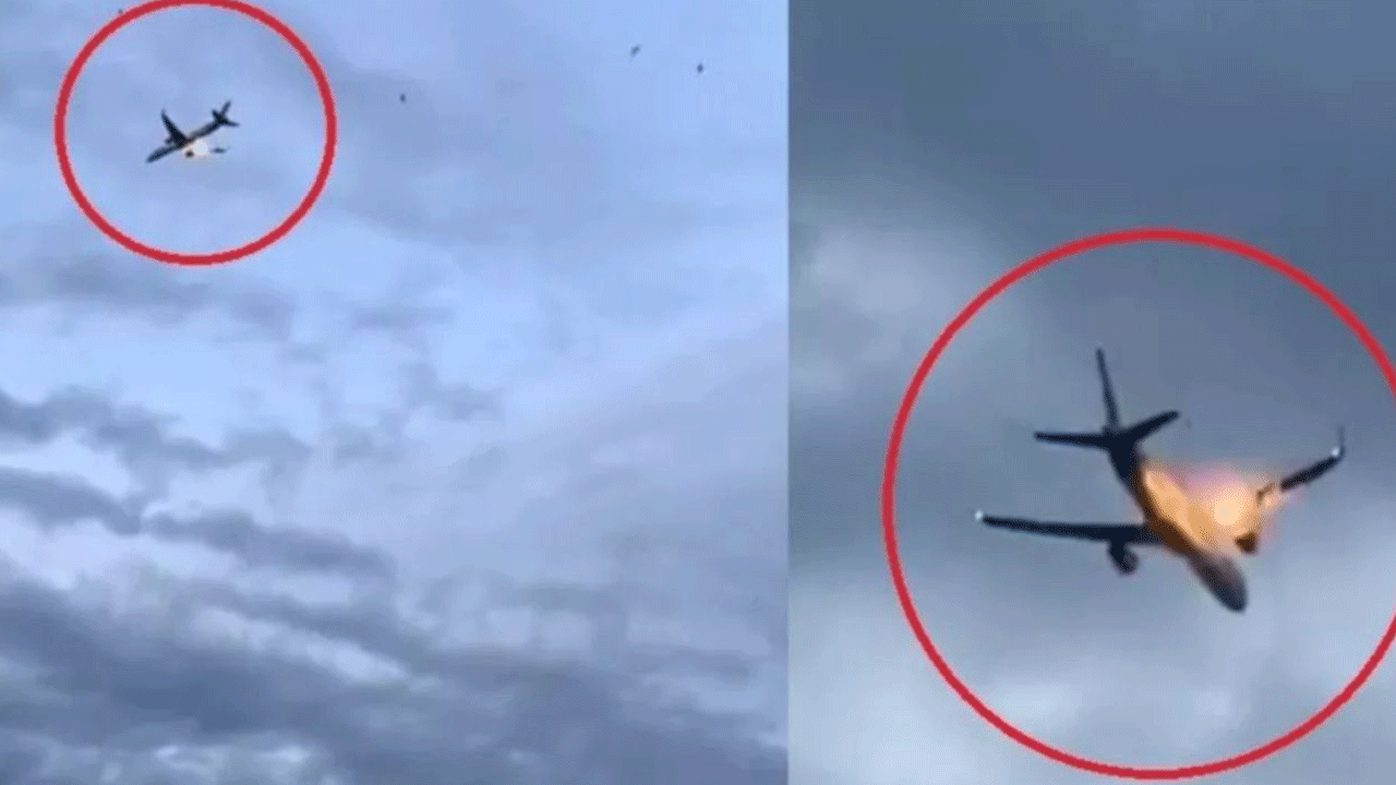 Cehennem uçuşu! Çoğu Alman 273 yolcusuyla kalkan uçak havada alev alev yandı