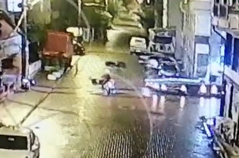 Çekicinin yola düzeltmek için serdiği halata motosiklet takıldı:1 ağır yaralı 
