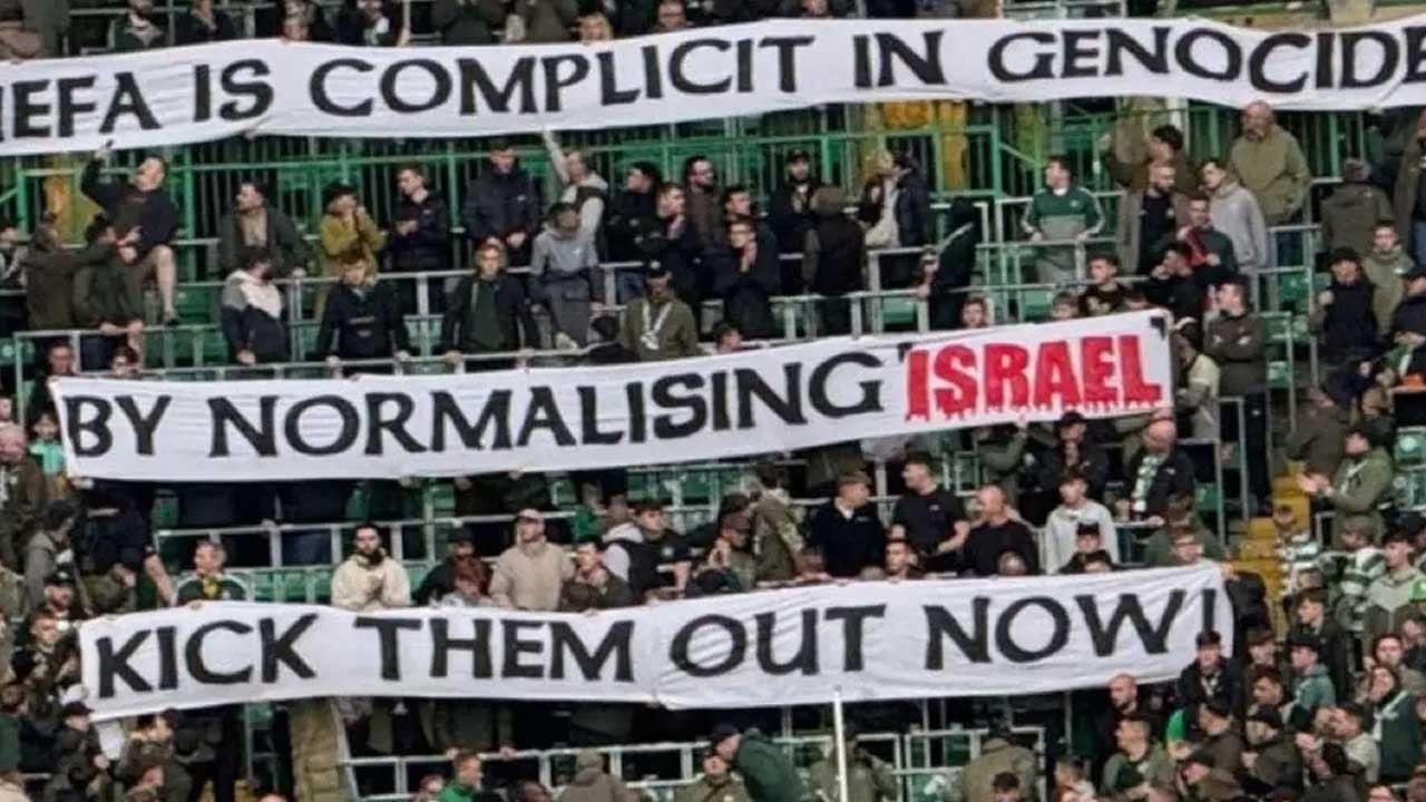 Celtic taraftarından İsrail'e büyük öfke! UEFA'yı suçladılar