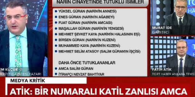 Cem Küçük’ten flaş iddia! “Abisi bir şey yaparken Narin görüyor…”