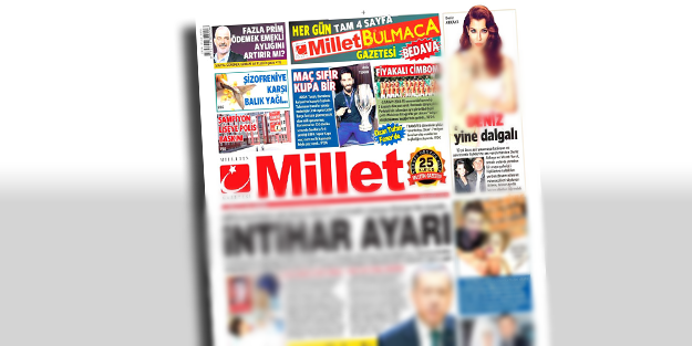 Cemaat gazetesi müstehcenlikte sınır tanımıyor!