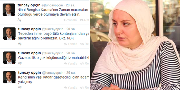 Cemaat muhabirinden Karaca'ya tehdit