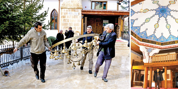 Cemaatin üzerine avize düştü